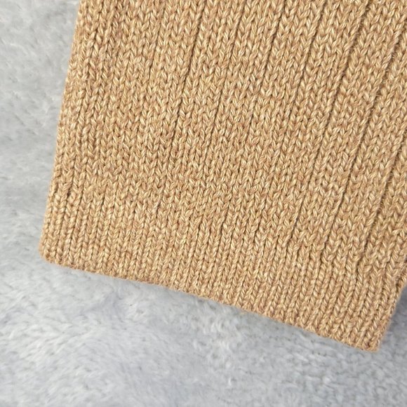 Eddie Bauer Men Sweater Pullover V Neck Cable Knit Long Sleeve Brown L - Picture 9 of 10